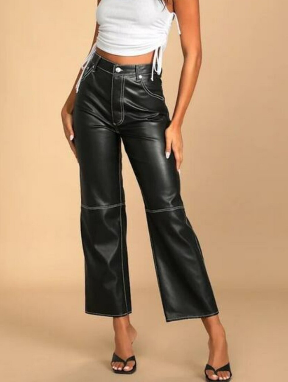 Free People We The Free The It Factor Vegan Leather Pants